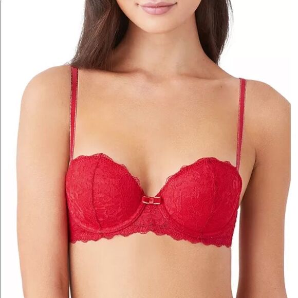 red bra 34b B.tempt'd by Wacoal 34 B Women's Lace Encounter Contour‎ red Bra - Picture 1 of 4